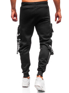 Men’s Warm Cargo Joggers Black Bolf HSS350