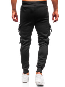 Men’s Warm Cargo Joggers Black Bolf HSS361