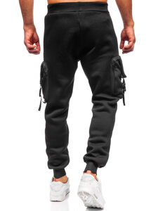 Men’s Warm Cargo Joggers Black Bolf K23