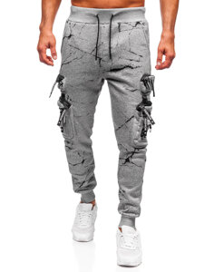 Men’s Warm Cargo Joggers Grey Bolf HSS339