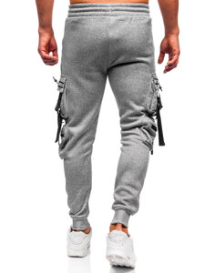 Men’s Warm Cargo Joggers Grey Bolf HSS347