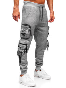 Men’s Warm Cargo Joggers Grey Bolf HSS350