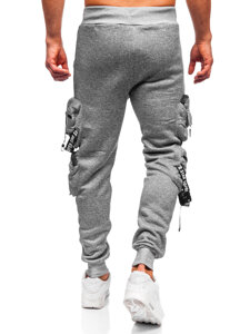 Men’s Warm Cargo Joggers Grey Bolf HSS350