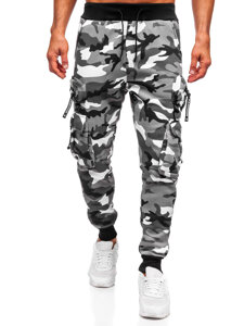 Men’s Warm Cargo Joggers Grey Bolf HSS353