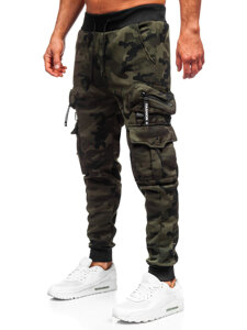 Men’s Warm Cargo Joggers Khaki Bolf HSS353