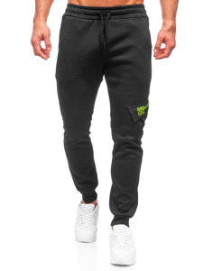 Men's Warm Cargo Sweatpants Black Bolf HW2173