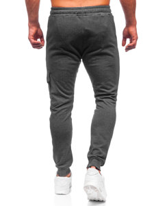 Men's Warm Cargo Sweatpants Graphite Bolf HW2173