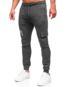 Men's Warm Cargo Sweatpants Graphite Bolf HW2176