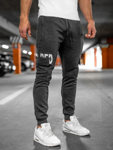 Men's Warm Cargo Sweatpants Graphite Bolf HW2176