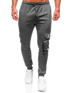 Men's Warm Cargo Sweatpants Graphite Bolf HW2206