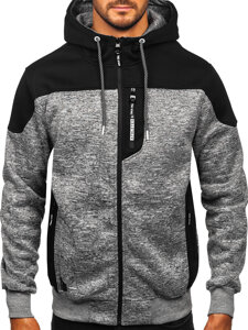 Men’s Warm Hoodie Grey Bolf TC1310