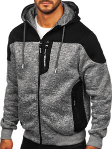 Men’s Warm Hoodie Grey Bolf TC1310