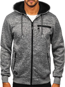 Men’s Warm Hoodie Grey Bolf TC1313