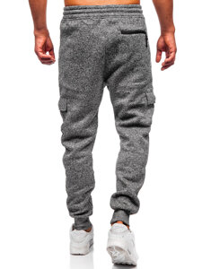 Men’s Warm Joggers Anthracite Bolf Q1108