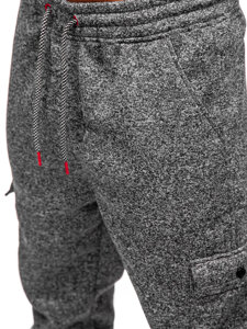 Men’s Warm Joggers Anthracite Bolf Q1108