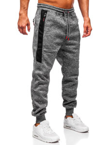 Men’s Warm Joggers Anthracite Bolf Q1201