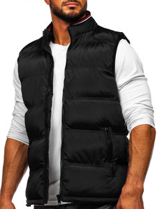 Men's Warm Quilted Gilet Black Bolf 7131