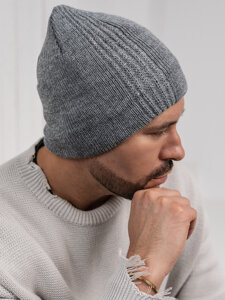 Men’s Warm Winter Beanie Grey Bolf 386008