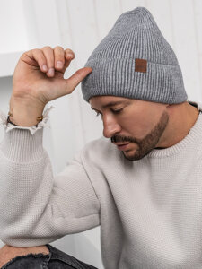 Men’s Warm Winter Beanie Grey Bolf 387043