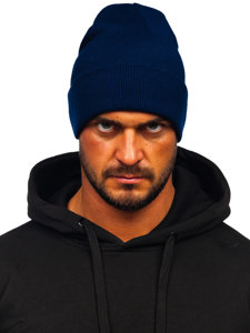 Men's Warm Winter Beanie Navy Blue YW09004M