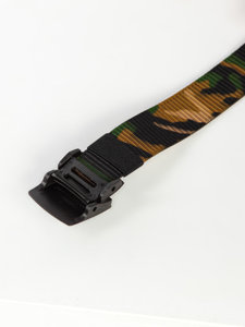 Men's Webbing Belt Camo-Brown Bolf 979