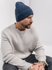 Men’s Winter Beanie Navy Blue Bolf 387070