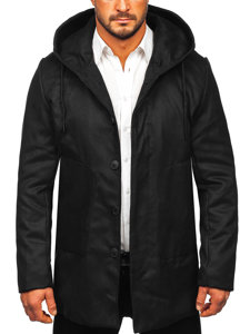 Men's Winter Coat with Hood Black Bolf 79B3-197