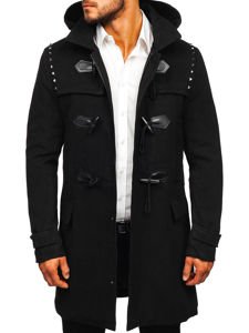 Men's Winter Duffel Coat Black Bolf 88870