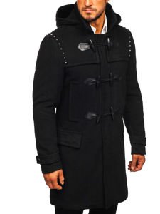 Men's Winter Duffel Coat Black Bolf 88870