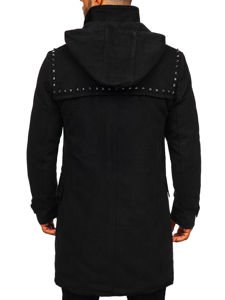 Men's Winter Duffel Coat Black Bolf 88870