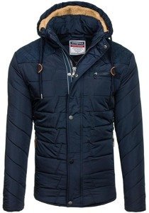 Men's Winter Jacket Navy Blue Bolf 1673