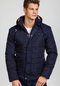 Men's Winter Jacket Navy Blue Bolf 1673