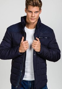 Men's Winter Jacket Navy Blue Bolf 1673