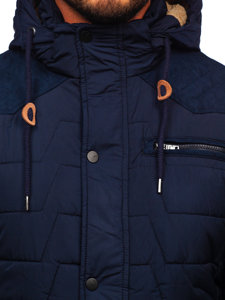 Men's Winter Jacket Navy Blue Bolf 1673