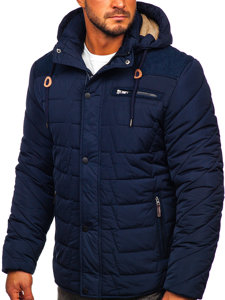 Men's Winter Jacket Navy Blue Bolf 1673