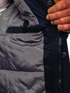 Men's Winter Jacket Navy Blue Bolf 1778