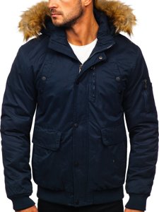 Men's Winter Jacket Navy Blue Bolf 1778