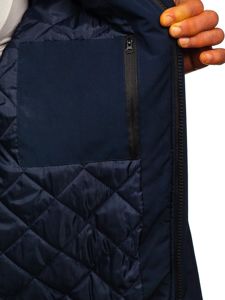 Men's Winter Jacket Navy Blue Bolf 2019005