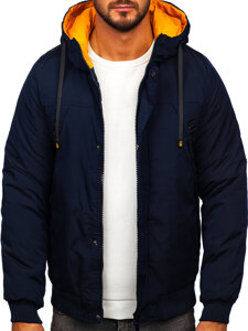 Men's Winter Jacket Navy Blue Bolf 27M8100