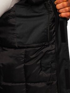 Men's Winter Parka Alaska Jacket Black Bolf HZ8109