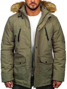 Men's Winter Parka Alaska Jacket Khaki Bolf WX032B