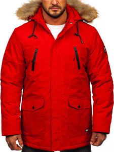 Men's Winter Parka Alaska Jacket Red Bolf WX032A