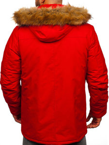 Men's Winter Parka Alaska Jacket Red Bolf WX032A