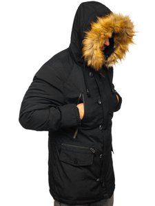 Men's Winter Parka Jacket Black Bolf 1795 