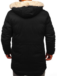 Men’s Winter Parka Jacket Black Bolf 22M317