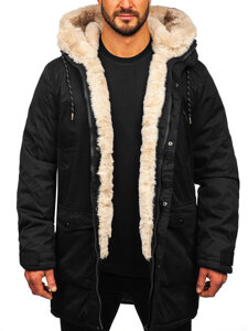 Men's Winter Parka Jacket Black Bolf 5M120