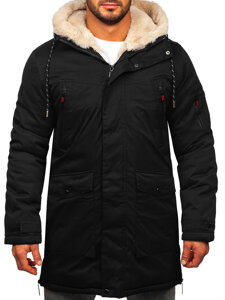 Men's Winter Parka Jacket Black Bolf 5M3123