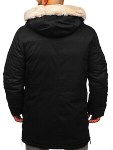 Men's Winter Parka Jacket Black Bolf 5M3123