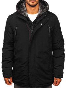 Men’s Winter Parka Jacket Black Bolf 5M3128