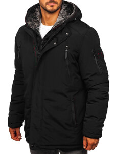 Men’s Winter Parka Jacket Black Bolf 5M3128